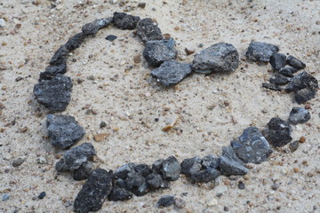stone, granite, sand