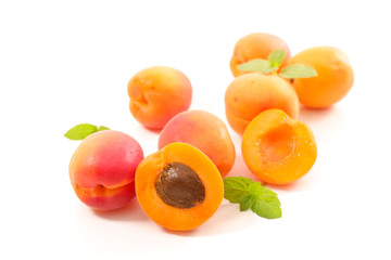 apricot isolated on white background