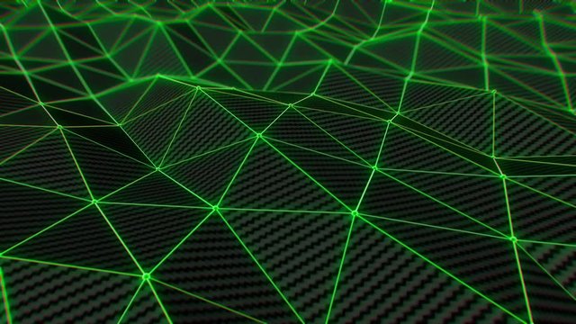 Green Lattice 3D CG animation background texture UHD 4K (3840x2160) 60P	