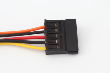Power cord access computer equipment on a white background.