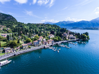Fototapeta na wymiar Village of Tremezzo and Cadenabbia - Como lake