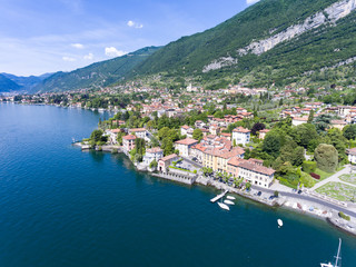 Fototapeta na wymiar Village of Tremezzo - Como lake (Italy)