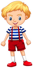 Fototapeta premium Little boy with blond hair