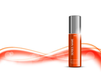 Skin moisturizer cosmetic ads template