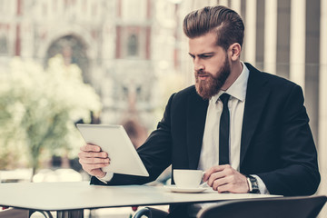 Businessman in the city