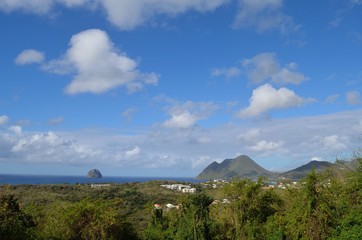 Martinique - View of Diamond Rock