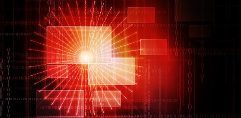 Composite image of light with a white background