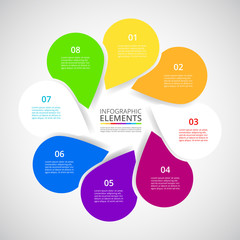 Vector business template for presentation.