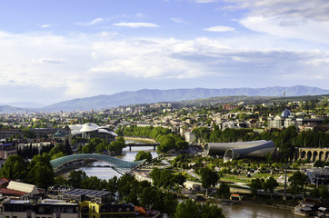 Panoramic view of Tbilisi, the capital of Georgia