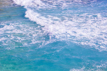 Seashore Waves and Mountain under the Sunshine in Matrouh, Egypt / View of Beautiful Seashore Waves and Majestic Mountain under the Sunshine in Matrouh, Egypt