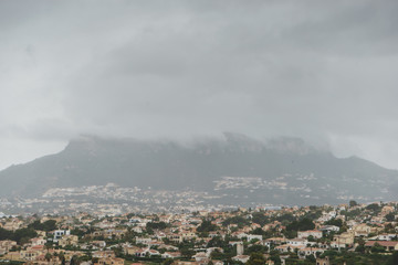 Cloudy day in Calp, Alicante, Spain