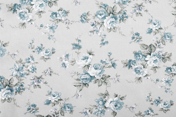 vintage style of tapestry flowers fabric pattern background