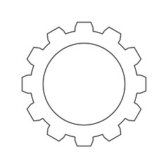 Gear the black color icon .