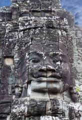 Ancient reliefs of Prasat Bayon temple in Angkor Thom, Cambodia