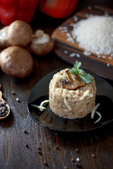Italian mushroom risotto