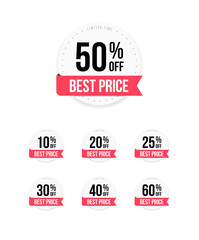 Best Price % Off Labels