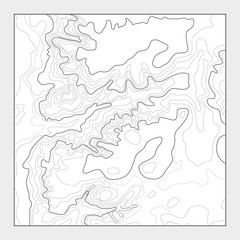 Topographic contour map background - topo heightmap