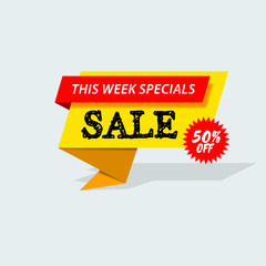 Sale promo banner - advertising announcement