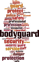 Obraz premium Bodyguard word cloud