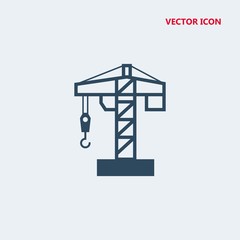 architecture crane tool vector icon