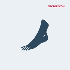 foot side view vector icon