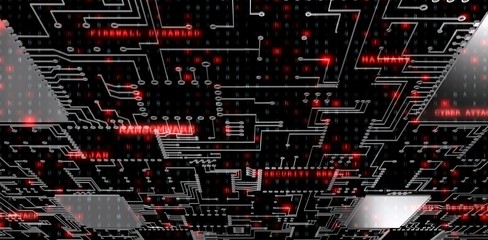 Composite image of virus background