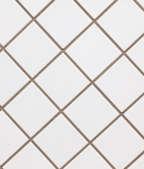 White tiles.
