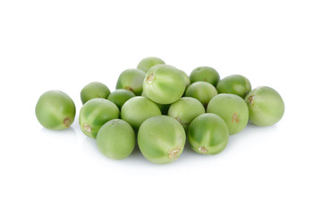 pea eggplant or turkey berry on white background