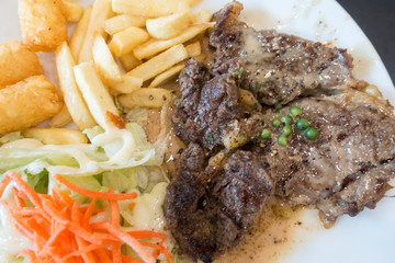 delicious beef steak