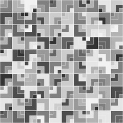 Seamless geometric pattern. Black and white vector background