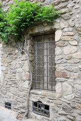 Fototapeta na wymiar french old window of a medieval house