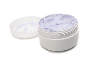 Lavender cream isolated