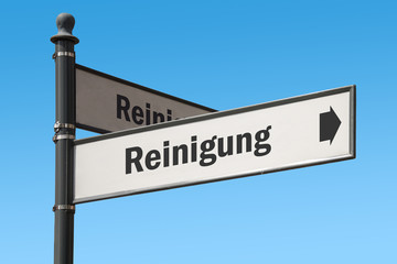 Fototapeta premium Schild 175 - Reinigung