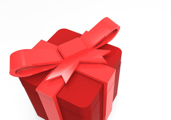 ribbon wrapped gift package