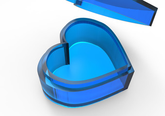 Heart shaped box with 3D