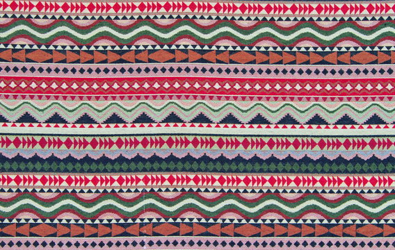 Thai woven cloth apply line pattern.