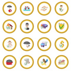 Insurance icon circle