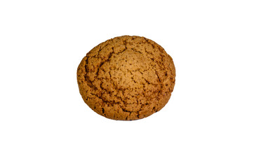 Oatmeal cookie isolated on white