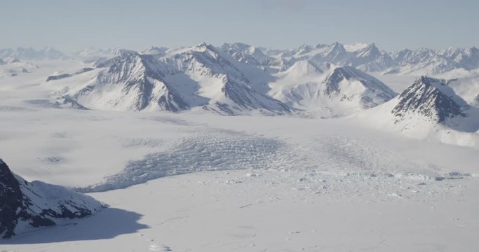 greenland glacier areal ice snow
