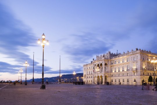 Government house in Piazza Unit&agrave; d'Italia square, Trieste, Italy