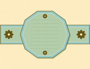 Vintage color frame background for scrapbooks or cards