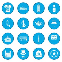 Great Britain icon blue