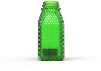 Glass bottle 3D