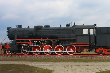 Fototapeta na wymiar vintage steam train