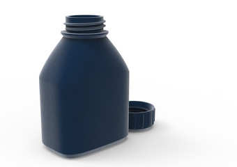 Glass bottle 3D