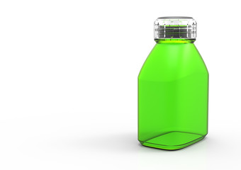 Glass bottle 3D