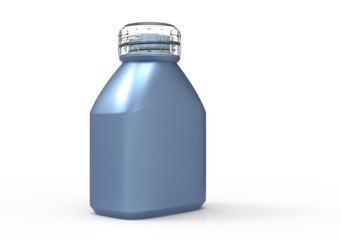 Glass bottle 3D
