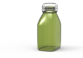 Glass bottle 3D