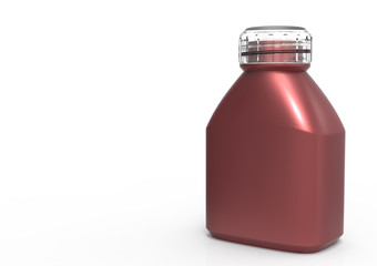 Glass bottle 3D