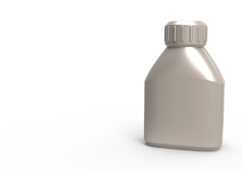 Glass bottle 3D